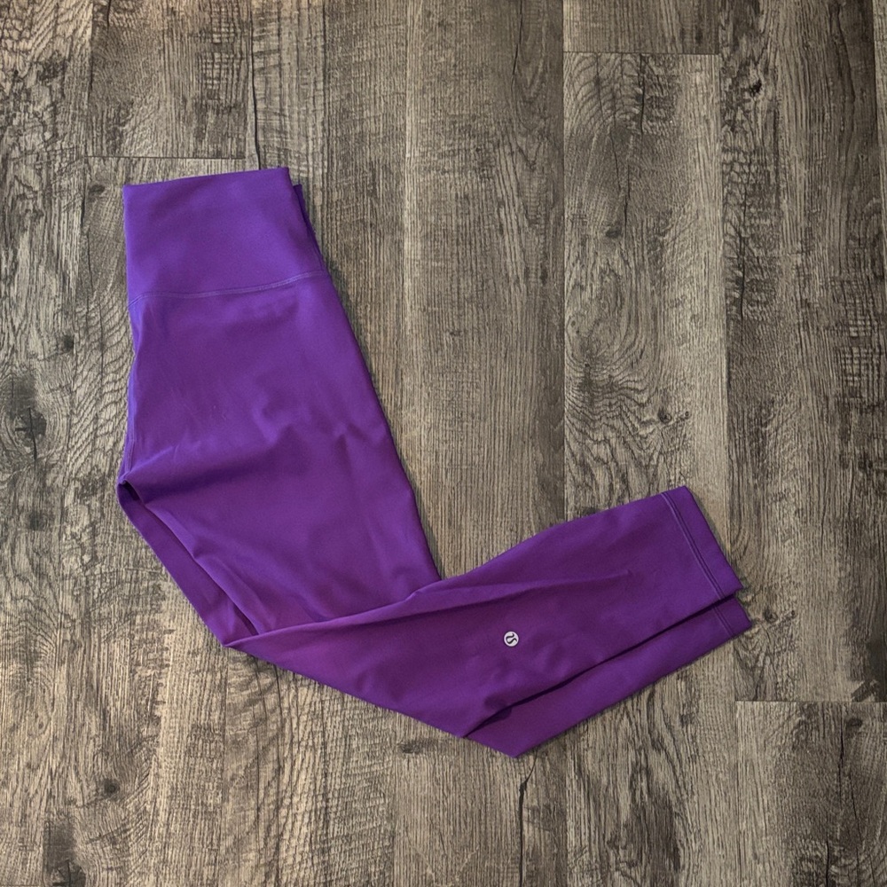Lululemon WunderTrain 25 Inch Leggings - Purple - Size 8